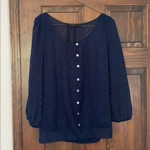 The limited Large navy blue shirt